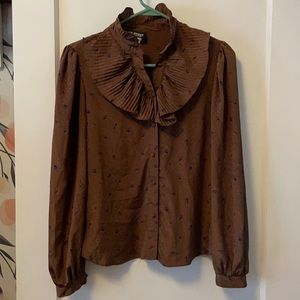 Vintage ruffle blouse